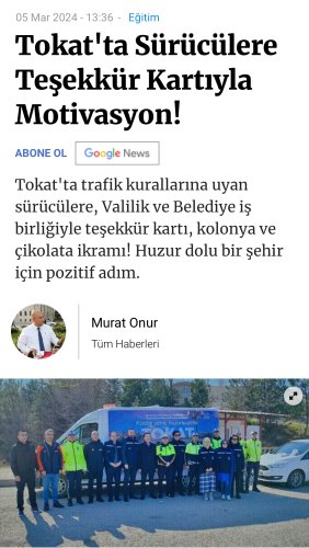Huzur �ehri Projesi Trafik Motivasyon Etkinli�i