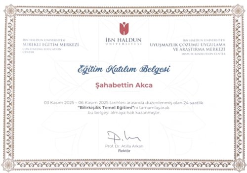 Bilirki�i Belgesi