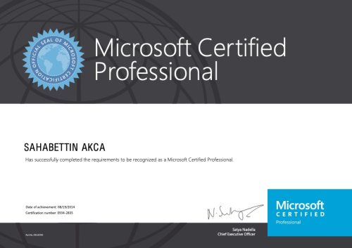 Microsoft Certified Professional